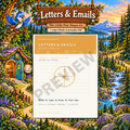 Letters & Emails — 7-page digital PDF with Timbergully woodland artwork and watermarked cover preview